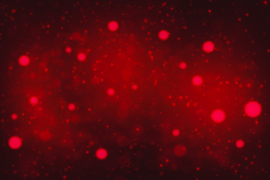 Red Glitter Abstract Texture Christmas With Light Bokeh