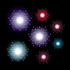 fireworks celebration scene background