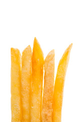 fried potatoes isolated