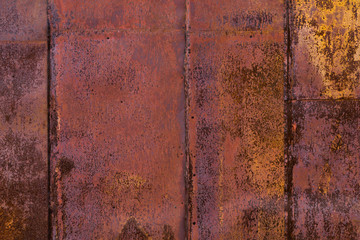 Strongly Rusty Gates. Metal Plates. Corrosion. Close Up. Texture, Background Series