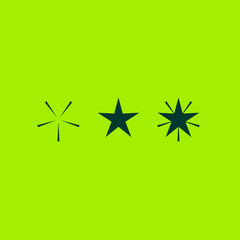 Obraz premium Star icon design template elements. Winter symbol