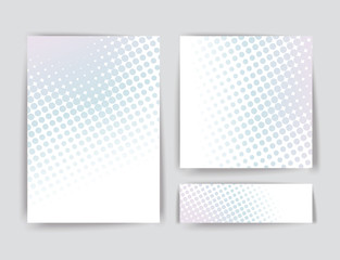 Abstract creative concept  art style blank, layout template with  and isolated dots background. Banner and card design,  vector illustration halftone cover design.