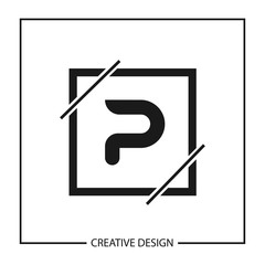 Initial Letter P Logo Template Vector Design