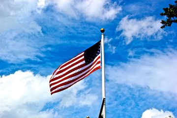 american flag of united states of america