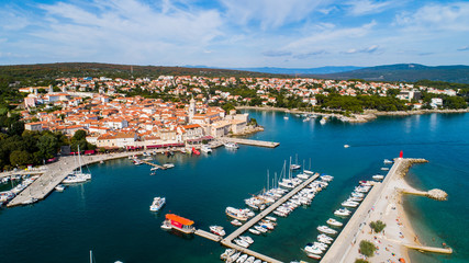 Aerial View from Island Krk in Croatia