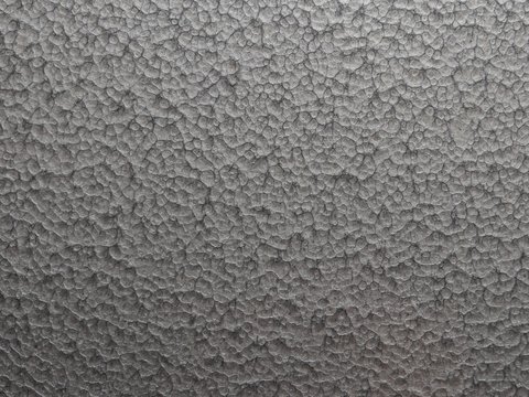 Hammered effect silver grey painted steel plate