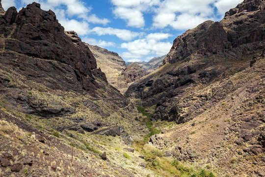 Barranco de la Aldea, volcanic rock, Gran Canaria, Canary Islands, Spain, Europe