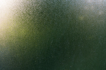 Water droplets on glass