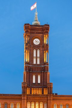 Rotes Rathaus tower, Berlin-Mitte, Berlin, Germany, Europe