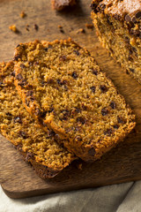 Homemade Chocolate Chip Pumpkin Bread