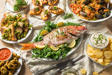 Holiday Italian Feast of 7 Fishes