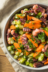 Homemade Mediterranean Octopus Salad