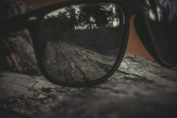 sunglasses in a dark style