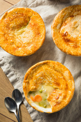 Homemade Individual  Chicken Pots Pies