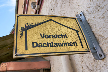 Fototapeta premium Schild mit der Aufschrift 