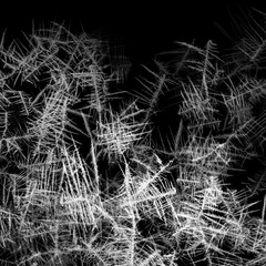 Abstract ice and freeze effect on black background. Frozen window glass. 