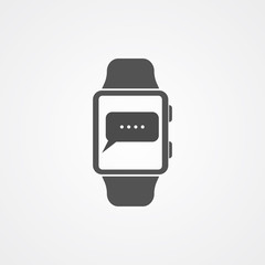 Obraz premium Smartwatch vector icon sign symbol