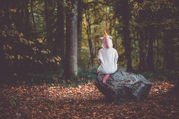 Einhorn im Wald