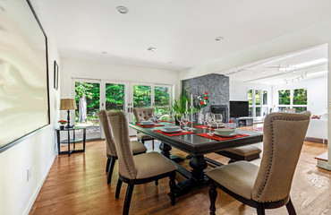 Luxury residential interior living, dining room interor