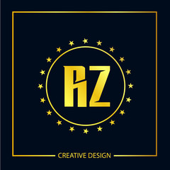 Initial Letter RZ Logo Template Design