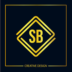 Initial letter SB Logo Template Vector Design