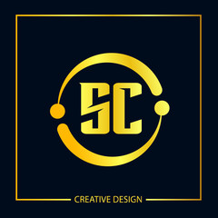 Initial letter SC Logo Template Vector Design