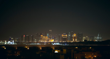 Fototapeta na wymiar Doha new city skyline