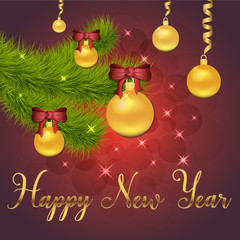 Brilliant illustration of Stars and sparkles on red background