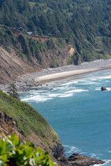 aerial view of the coast