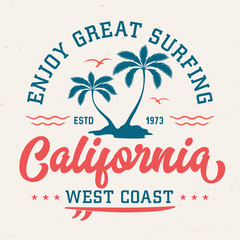 Enjoy Great Surfing - Tee Design For Printing