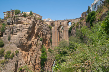 El Puente Nuevo, Ronda, Andalusien, Spanien