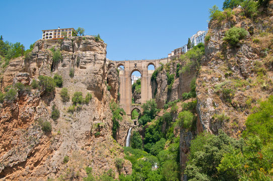 El Puente Nuevo, Ronda, Andalusien, Spanien