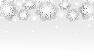 Fototapeta na wymiar Vector Christmas and New Year holidays background with snowflakes. 