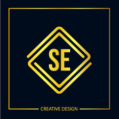 Initial letter SE Logo Template Vector Design