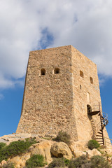 Torre de Santa Elena La Azohia Murcia Spain, on the hill above the village located between Puerto de Mazarron and Cartagena