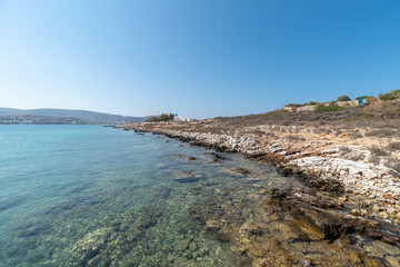 Marcello beach - Cyclades island - Aegean sea - Paroikia (Parikia) Paros - Greece