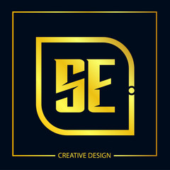 Initial letter SE Logo Template Vector Design