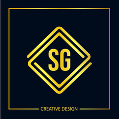 Initial letter SG Logo Template Vector Design