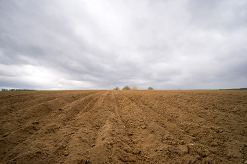 deutschland, reutlingen, acker, gepflügt