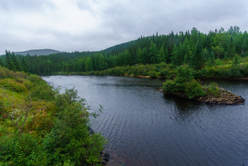 Fototapeta na wymiar Malbaie River, in Quebec