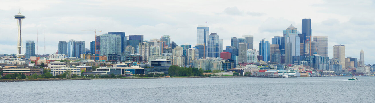 Seattle, Washington Skyline from Puget Sound