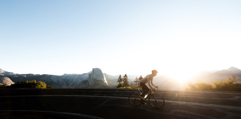 Cycling in Yosemite national park