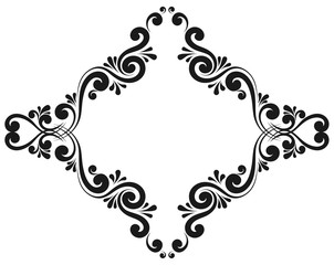Decorative vector frame, monogram, border
