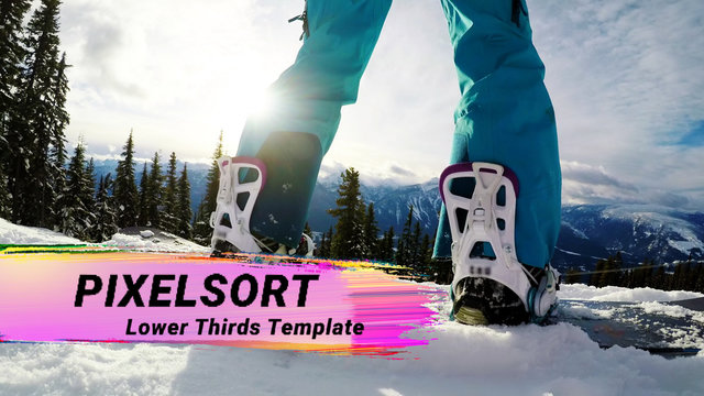 Pixel Sort Lower Thirds