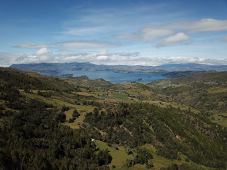 Fototapeta na wymiar Laguna de tota vista panoramica 