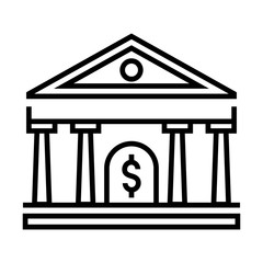 Bank Solid illustration