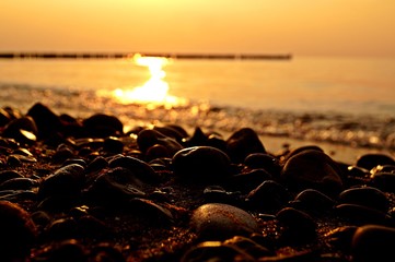 Obraz premium sunset on beach