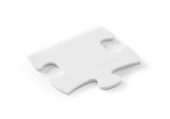 Obraz premium White puzzle on isolation
