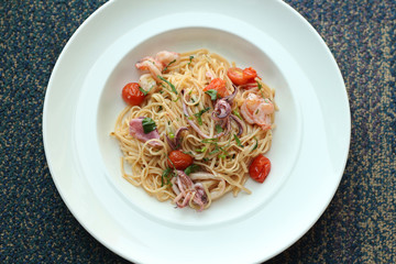 seafood linguine pasta