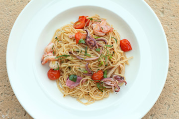seafood linguine pasta